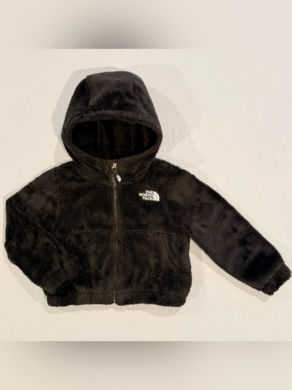 The North Face Hooded Jacket Girls 2T Suave Oso Black Fleece Full Zip Hoodie